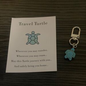Blue Turtle Keychain